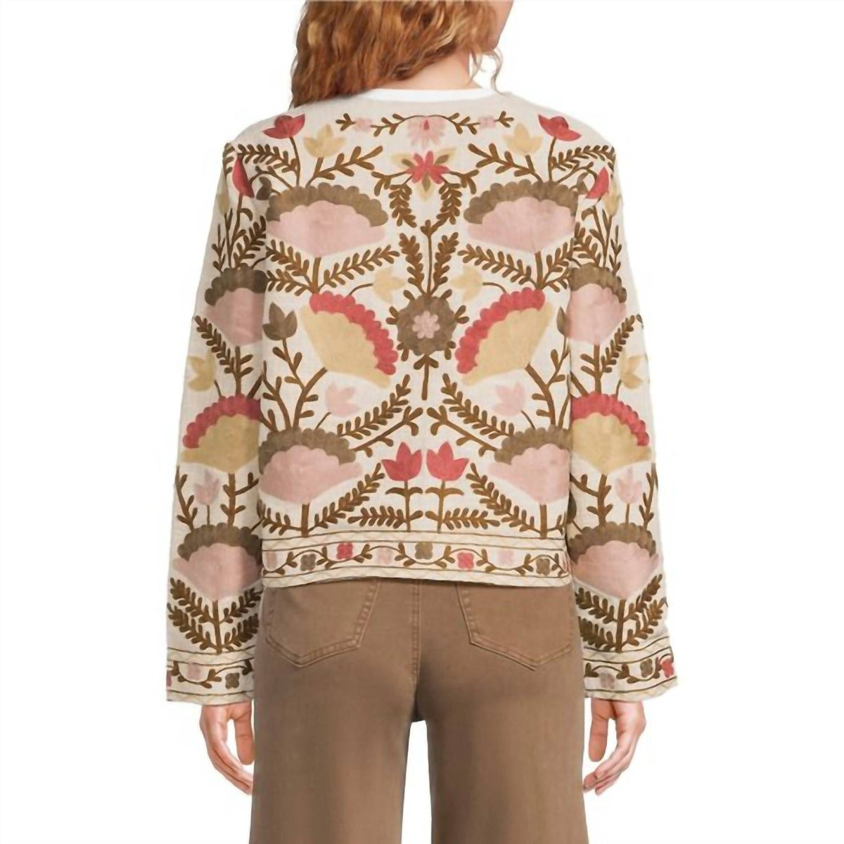 Charlie B - Edge To Edge Embroidered Cotton Jacket