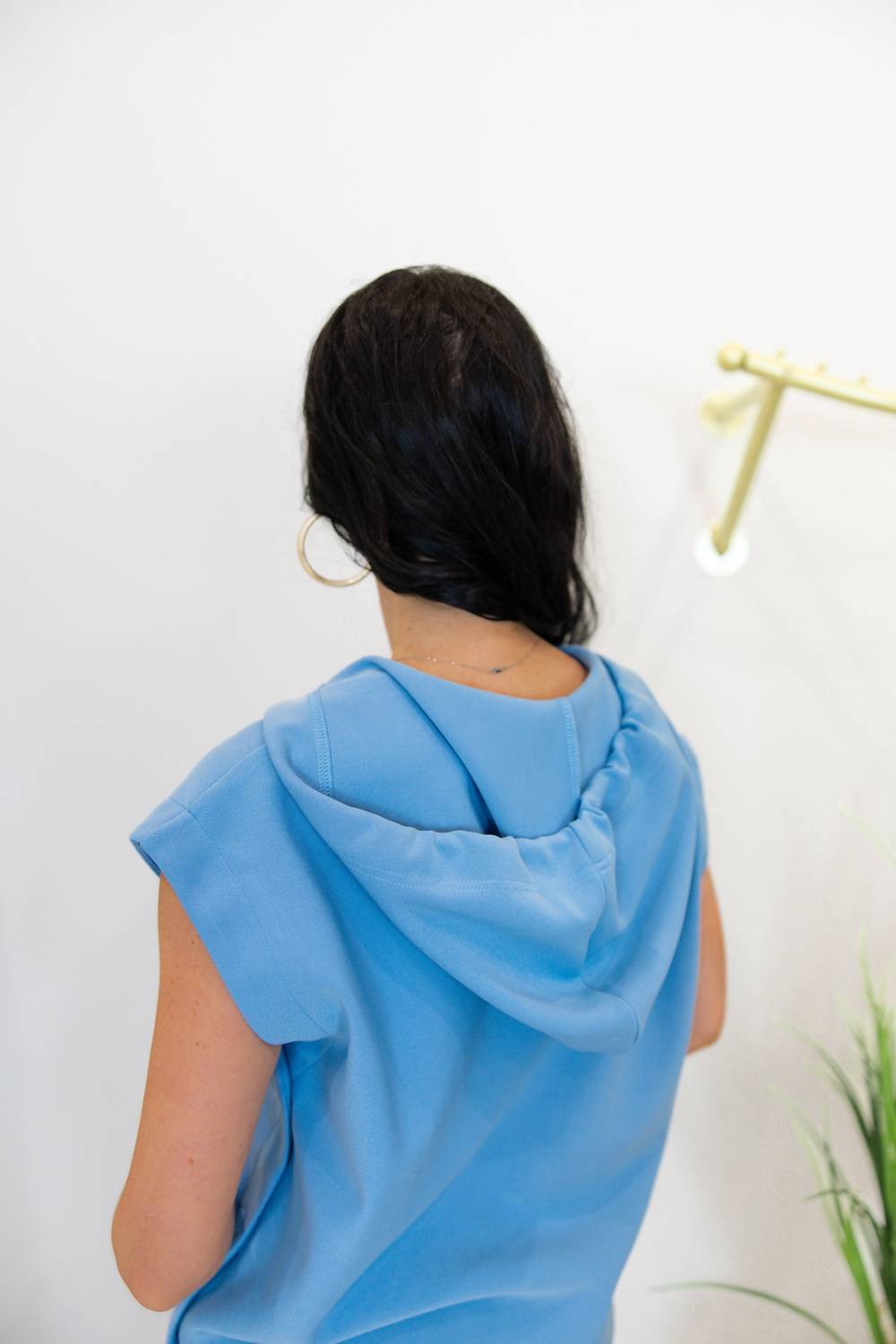 Joh Kyle Poncho Top With Sparkles Pant Set in blue - women's sleepwear - view 6