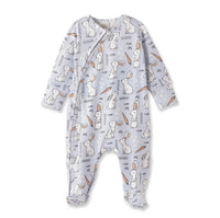 Tesa Babe - Kid's Cottontail Crew Footie Zipper Romper