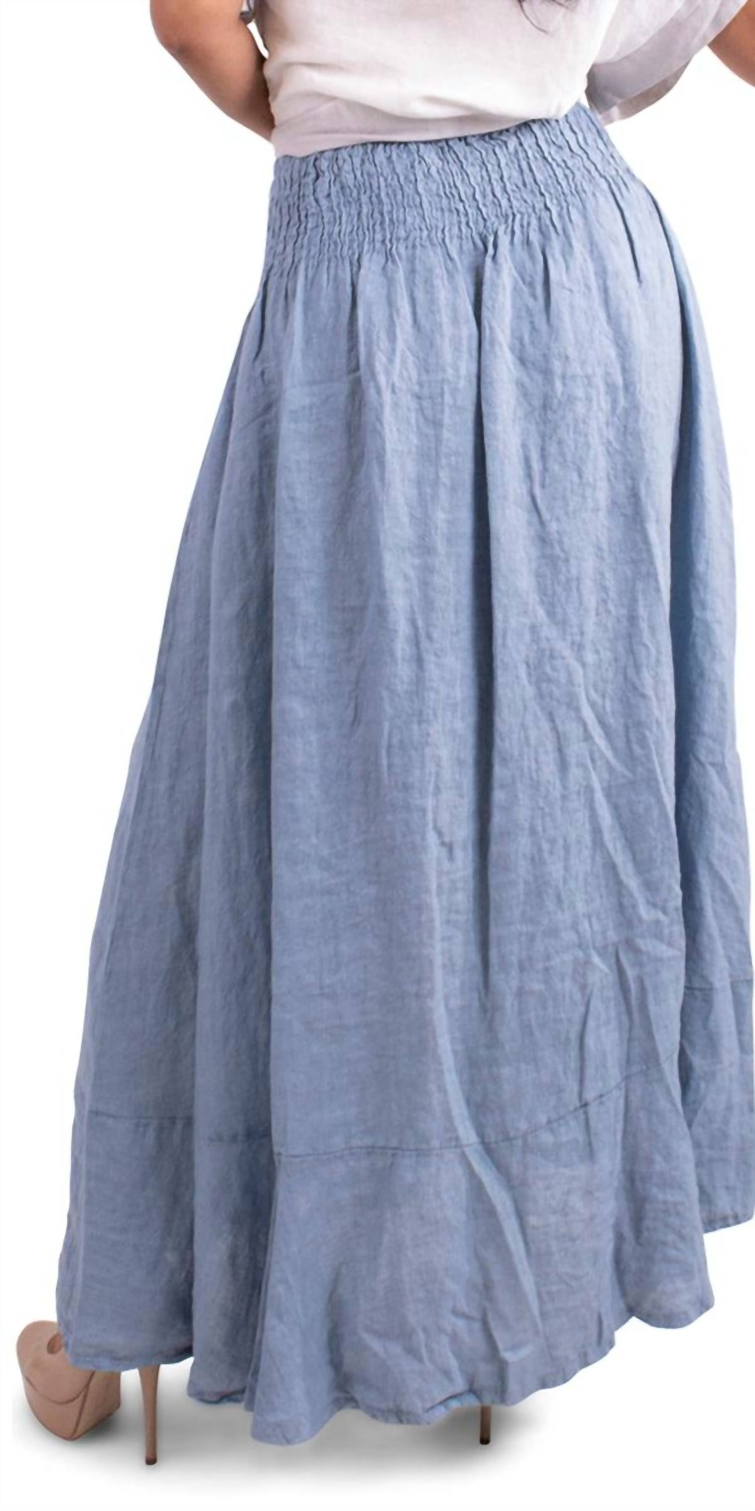 Gigi Moda - Magdalena Linen Maxi Skirt