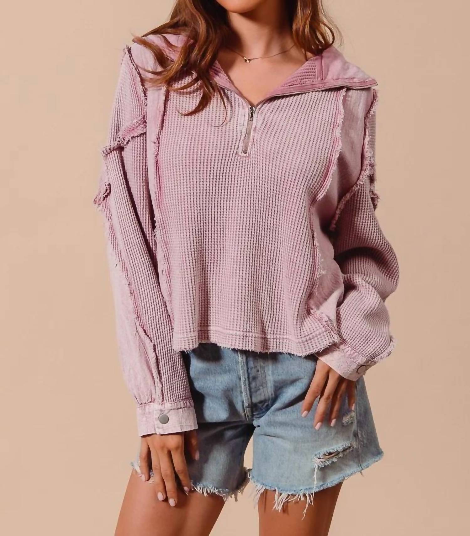 So Me - Lizzie Quarter Zip Sweater