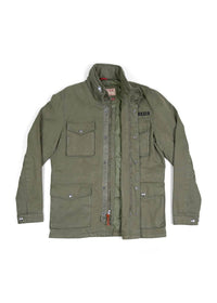Iron & Resin Men's M65 Jacket in charcoal - men's jacket - detail view
