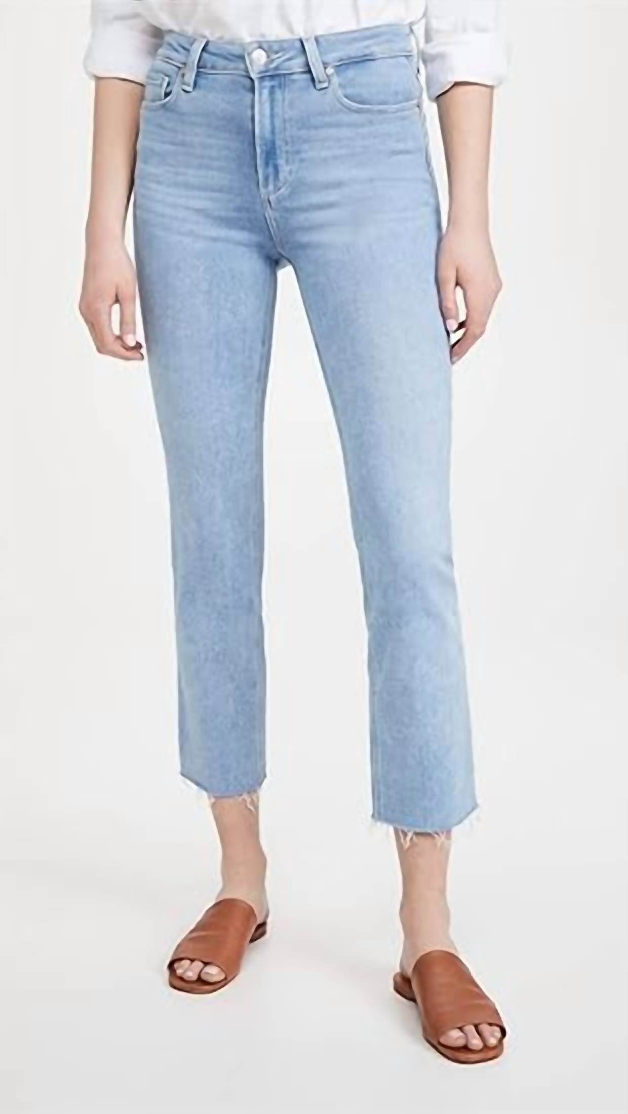 Paige - Cindy Straight Leg High Rise Jeans