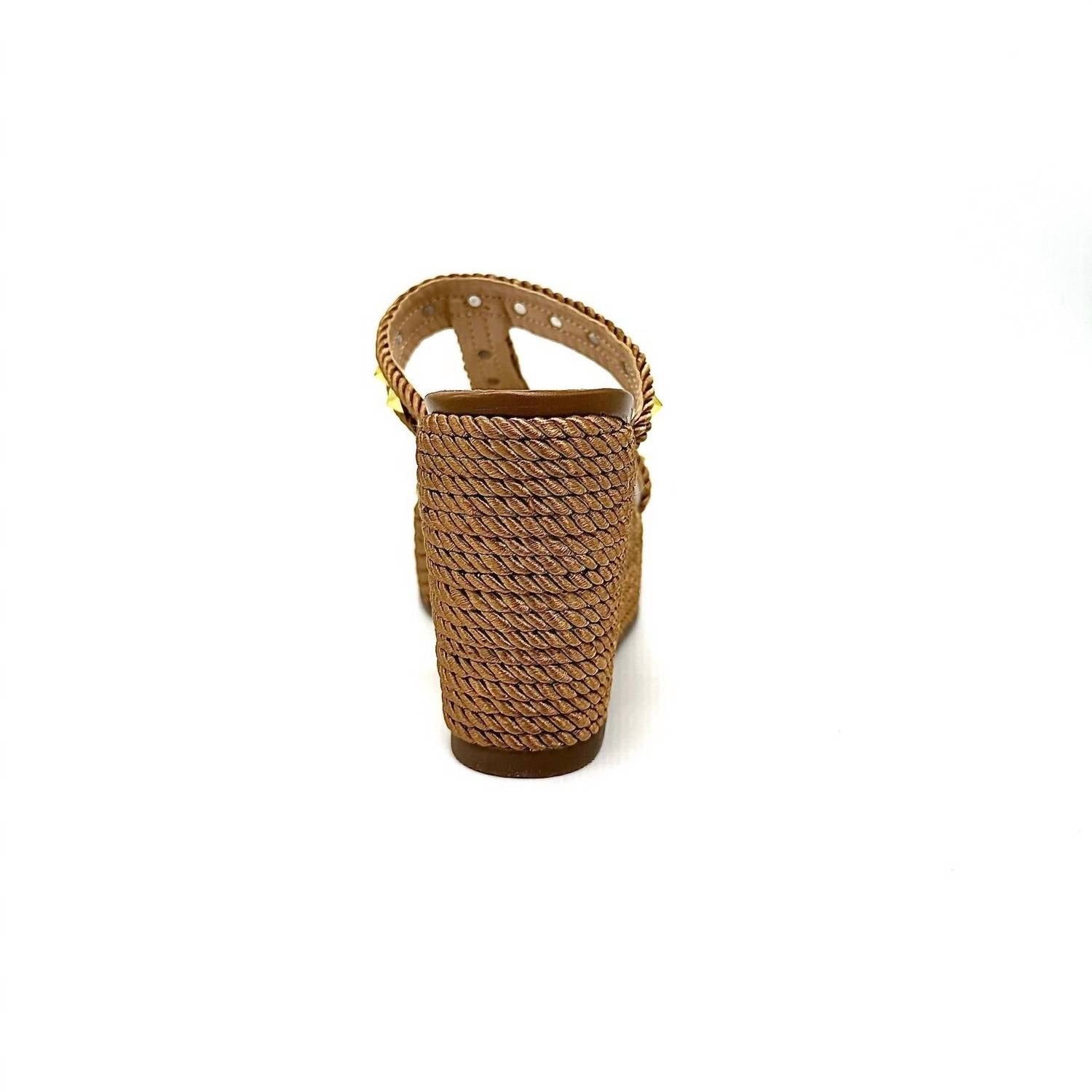 Exe Women's Valeria Wedge Sandal in bronze tan - women's sandal - view 5