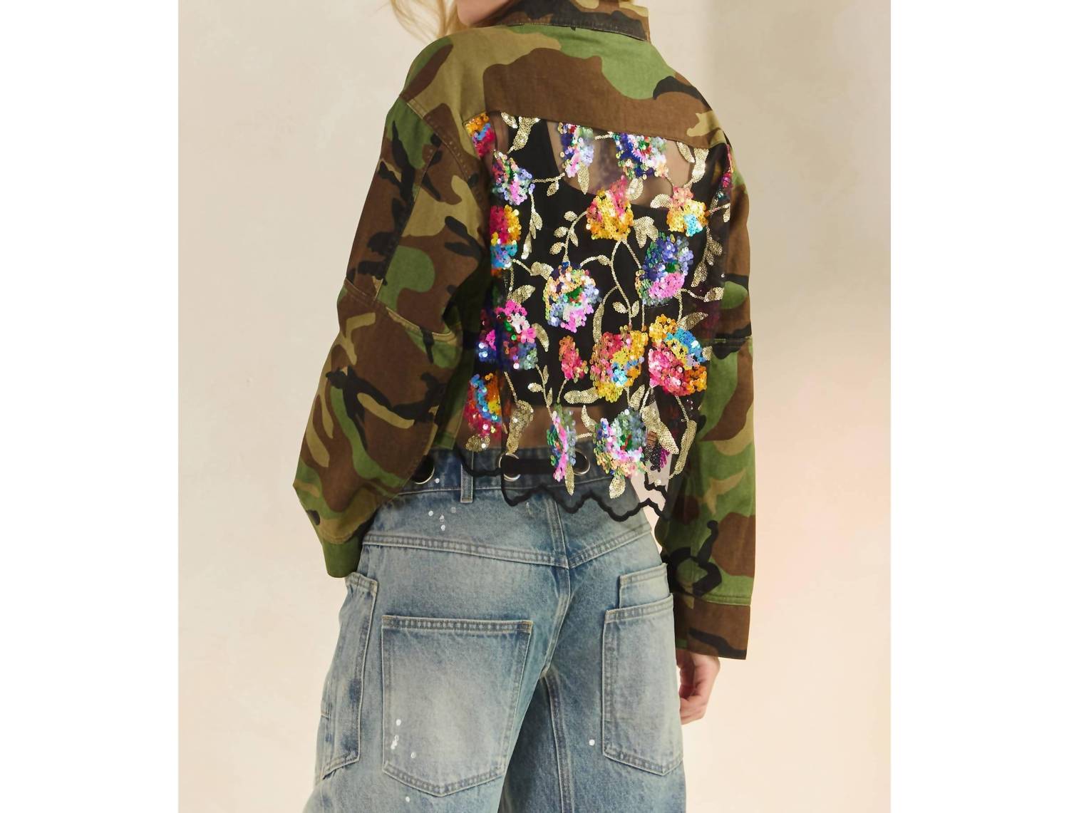 Veveret - Sequins Contrast Jacket