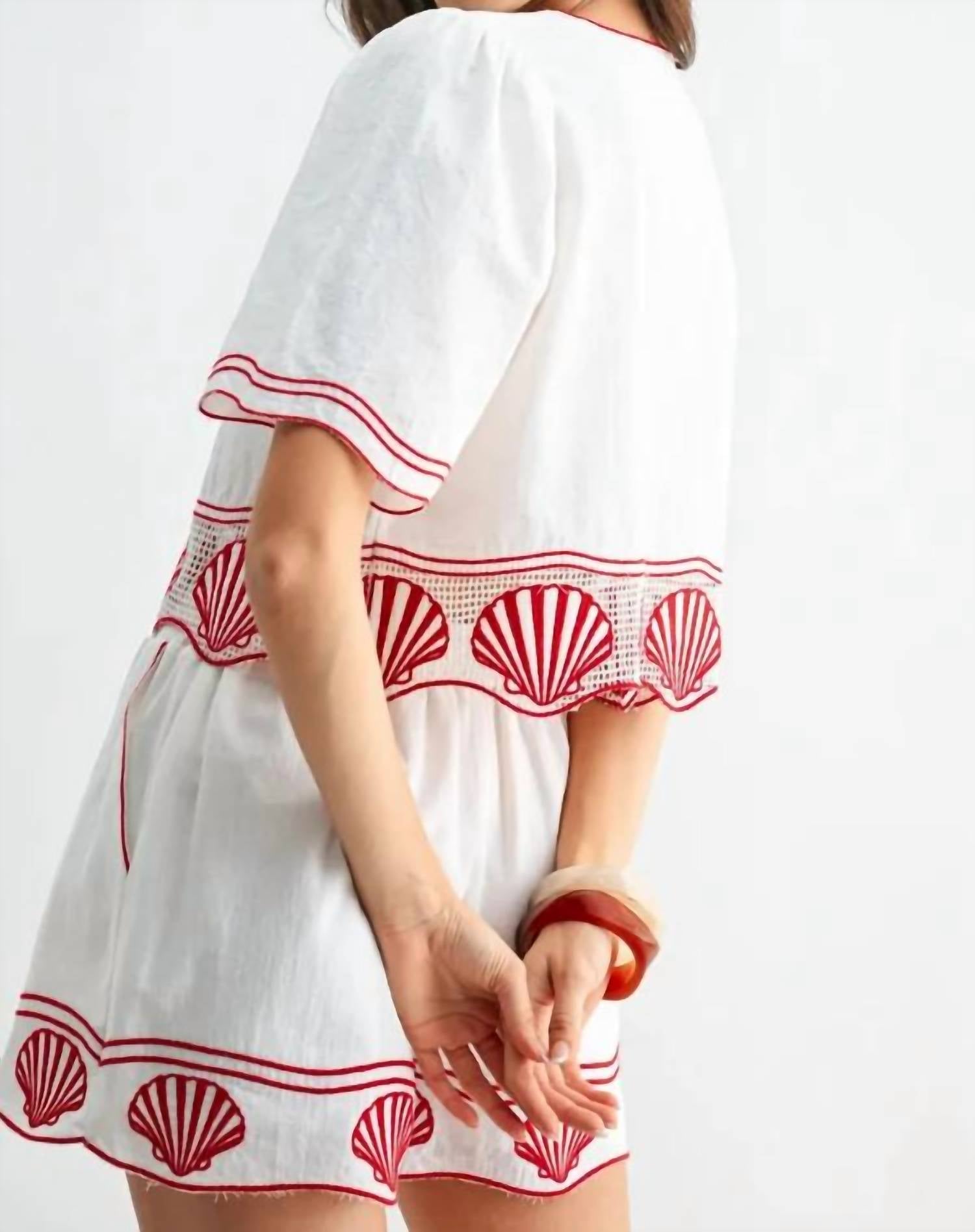 Mint Exclusives - Cari Cotton Embroidered Short