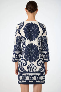 Trina Turk - Clip Jacquard 3/4 Sleeve Dress
