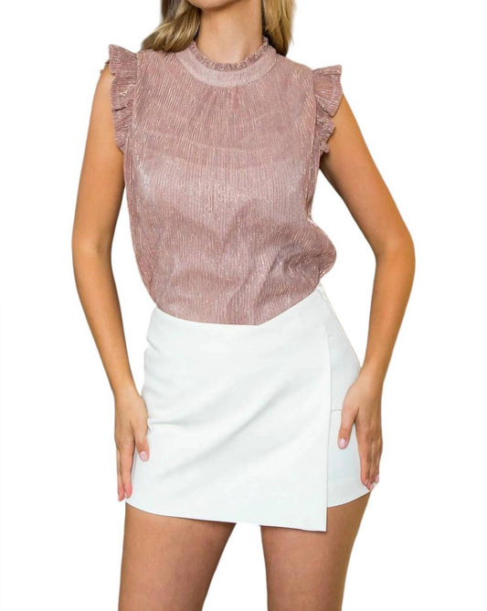 Thml - Metallic Ruffle Top