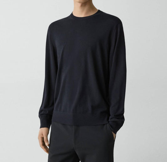 Theory - Crew Neck Regal Wool Long Sleeve Pullover