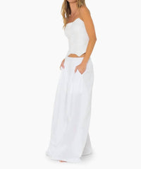 JBQ Harper Pants in white - women's pants - detail view