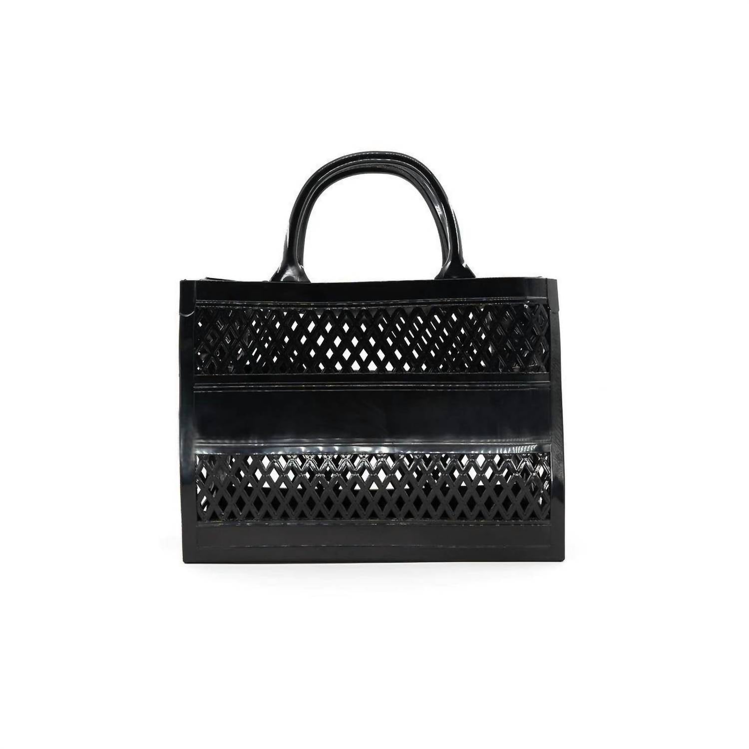 Empire Jelly Tote Crossbody Bag in black - women's bag