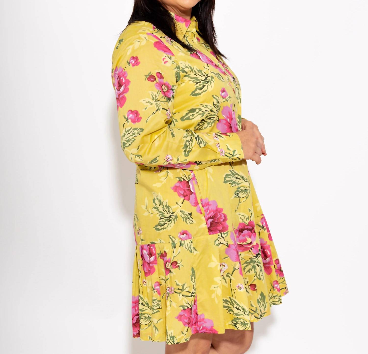 Ivy Jane - Rose Pleated Shirt Dress