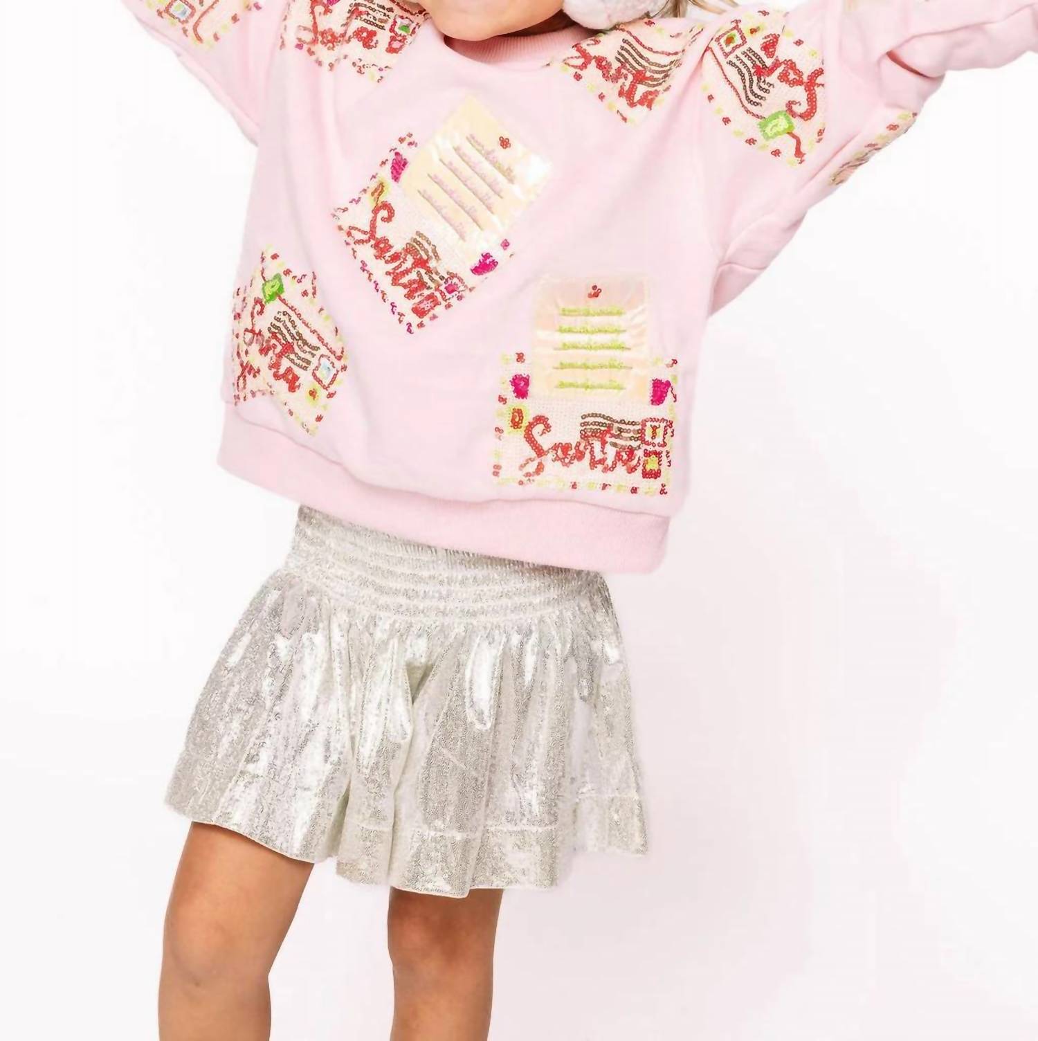 Queen Of Sparkles - Kids Letters To Santa Sweatshirt