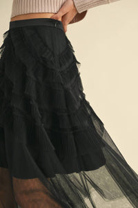 Heyson - Women's Wfrill Mesh Tulle Midi Skirt