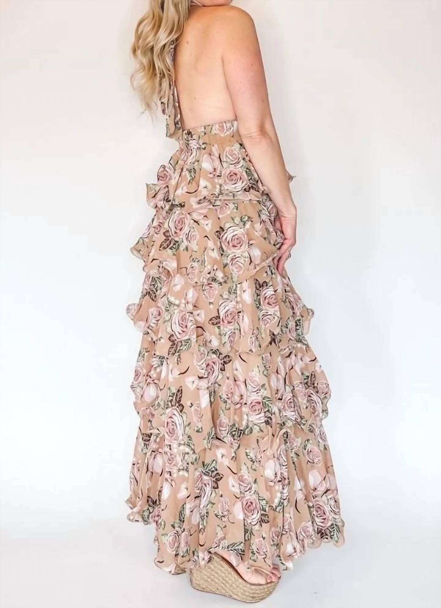 Mulla - The Rose Ruffled Maxi Dress