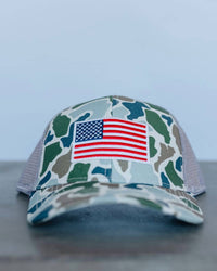 The State Company - Men's American Flag Patch Hat
