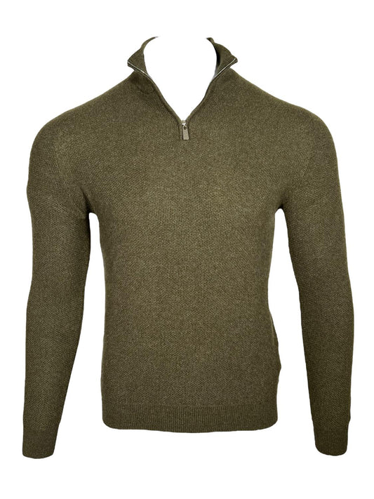 Fedeli - MEN WAFFLE STITCH CASHMERE SWEATER