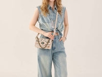 Trinity Ranch - Cowhide Floral Cutout Crossbody Bag