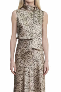 Enza Costa - Silk Satin Sleeveless Scarf Top