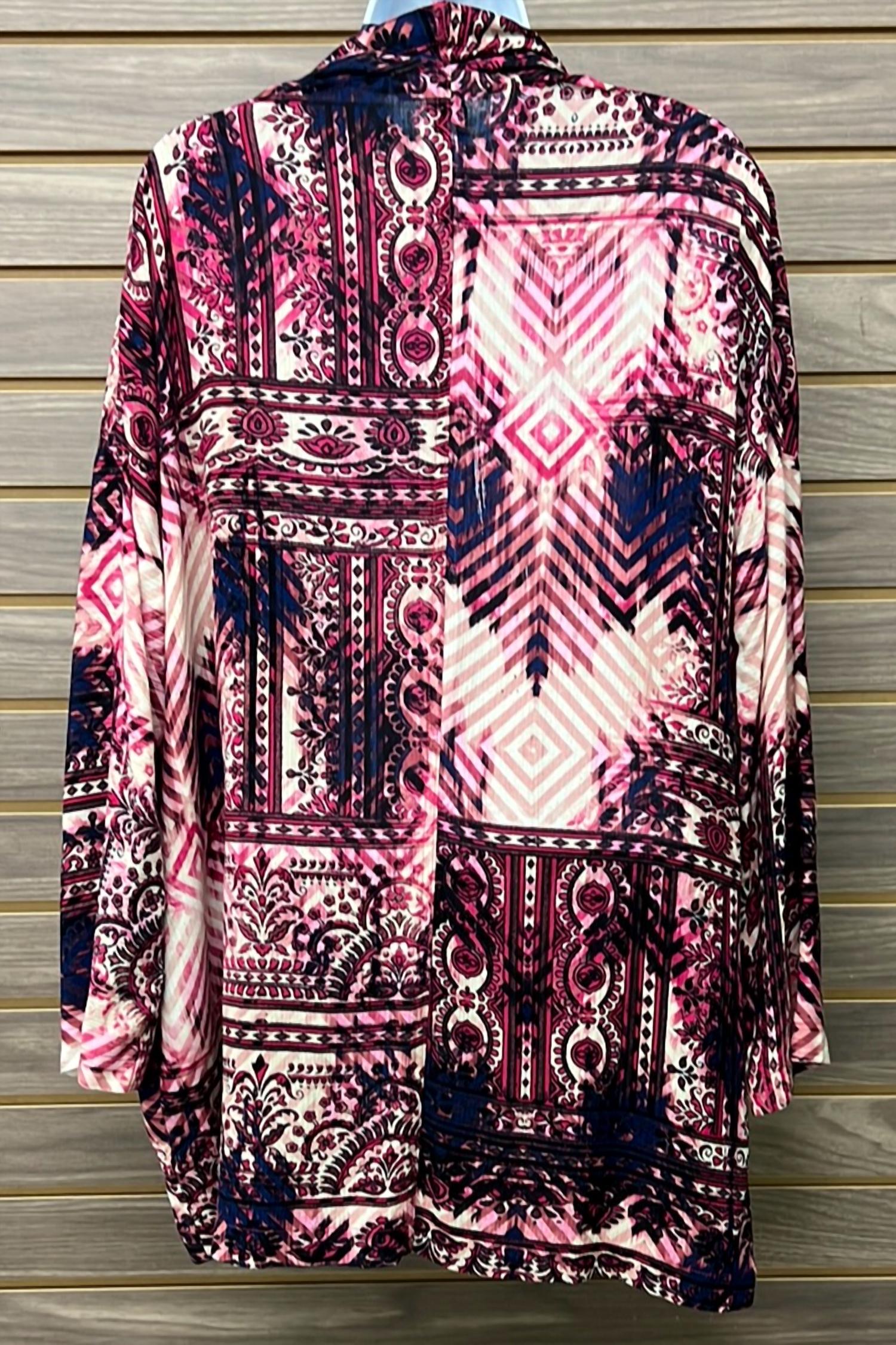 Loveriche - Women's Fuchsia Mix Cardigan