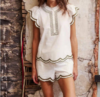 Melissa Nepton - Ness Cap Sleeve Blouse