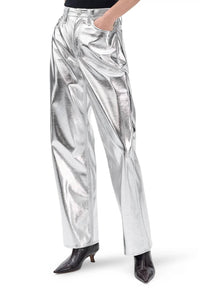 Rag & Bone - Logan Faux Leather Wide Leg Pant