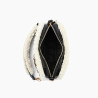 Like Dreams - Women's Holly Sherpa Vegan Leather Crossbody Bag