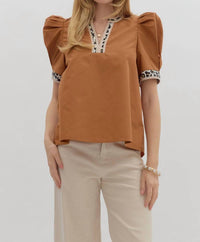 Entro - Samara Bubble Sleeve Top