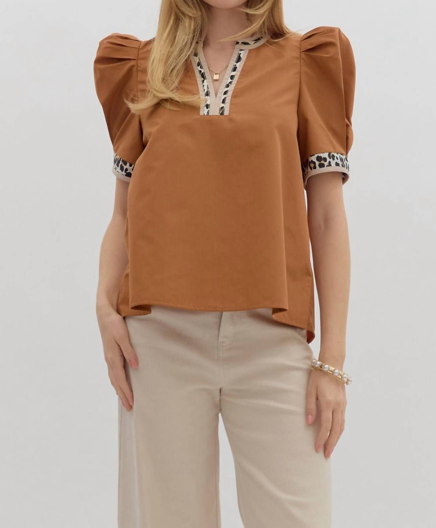 Entro - Samara Bubble Sleeve Top