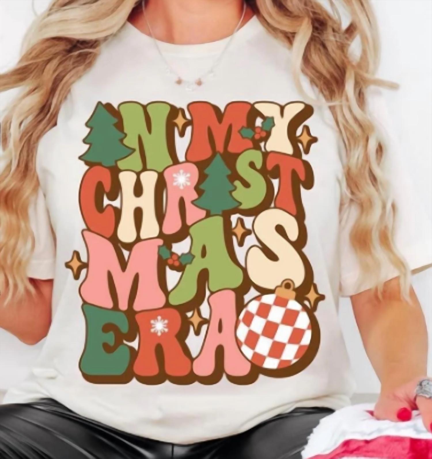 Texas Teal Rose - In My Christmas Era Graphic Tee
