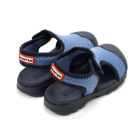 HUNTER Boys Mesh Outdoor Walking Sandals in stornoway blue - kids' sandal - detail view