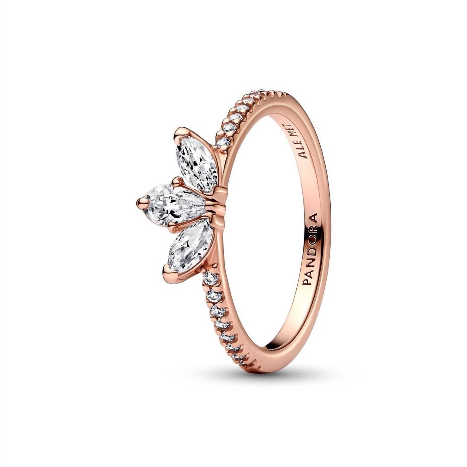 Pandora Women's Herbarium Cluster Ring in rose gold - women's jewelry