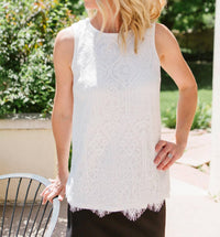 Eyelash Lace Tank