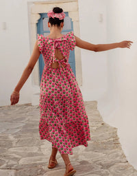 Pink City Prints - David Bowie Midi Dress