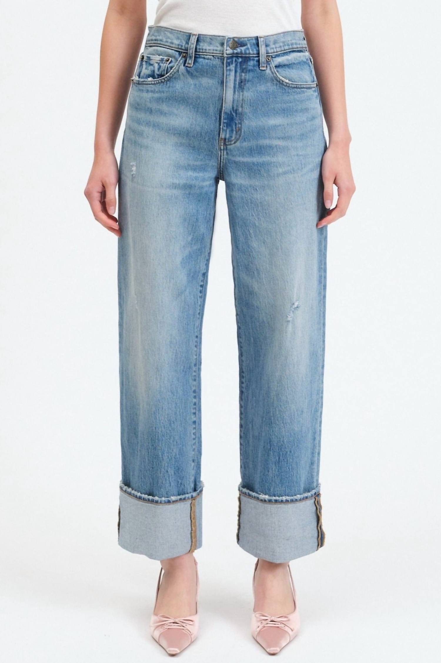 Daze - Women's Eastside High Rise Loose Cuffed Jean