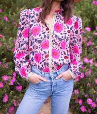 Bell By Alicia Bell - Button-up Long Sleeve Blouse