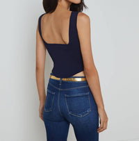 L'Agence - Saga Square Neck Crop Top