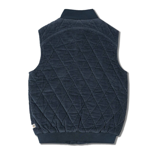 Makemake Organics - Women's Organic Sleeveless Quilted Corduroy Jacket