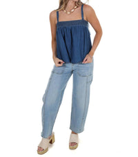 Flying Tomato - Women's Unwritten Denim Top