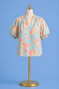 Finley - Marcie Popover Nomad Jacquard Blouse