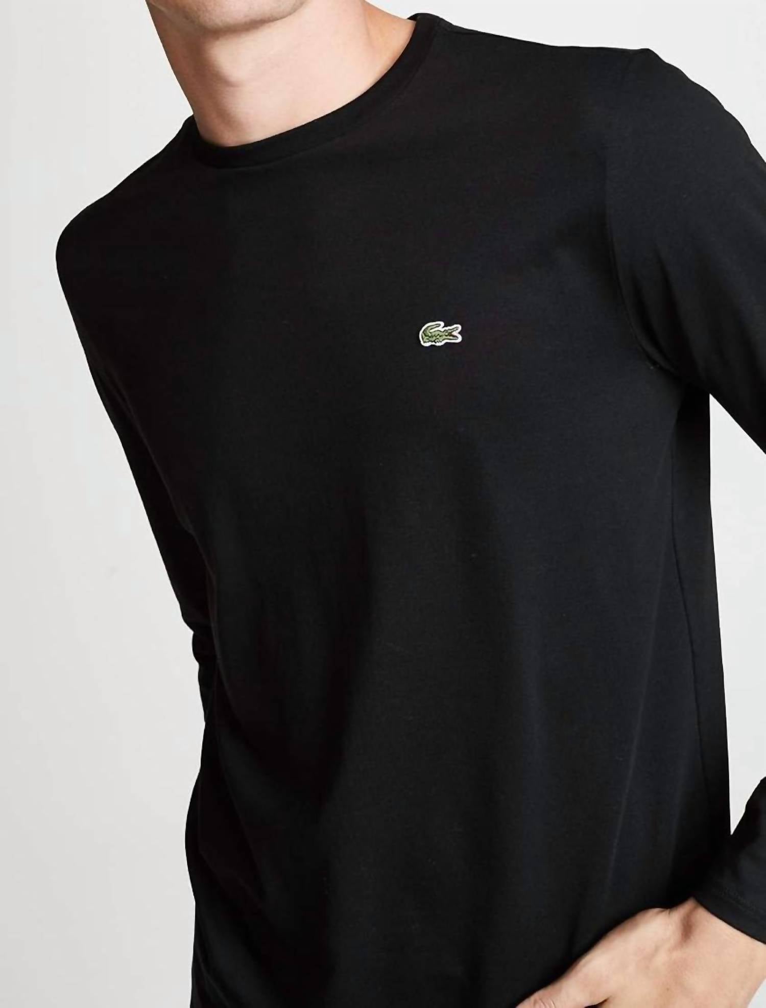 Lacoste - Long Sleeve Jersey Pima Regular Fit Crewneck T-shirt