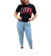 Southern Belle - Arched Love Short Sleeve Embroidered Patch Tee