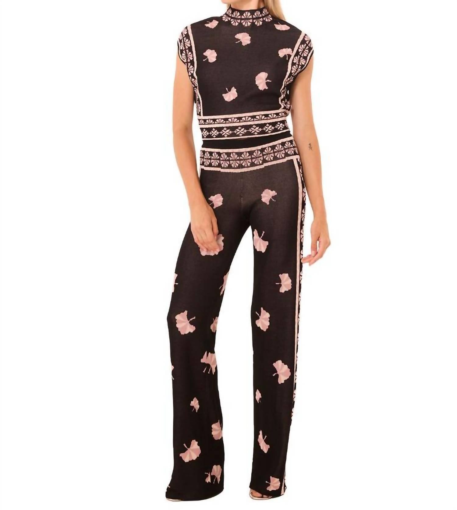 Misa Los Angeles Nuela Pants in ginko border - women's pants