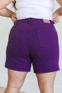Judy Blue - Tummy Control Garment Dyed Shorts
