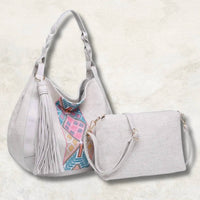Jen & Co. - Jaylin Tribal Saddle Bag With Large Tassel