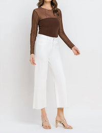 Vervet By Flying Monkey - High Rise Crop Wide Leg Jeans