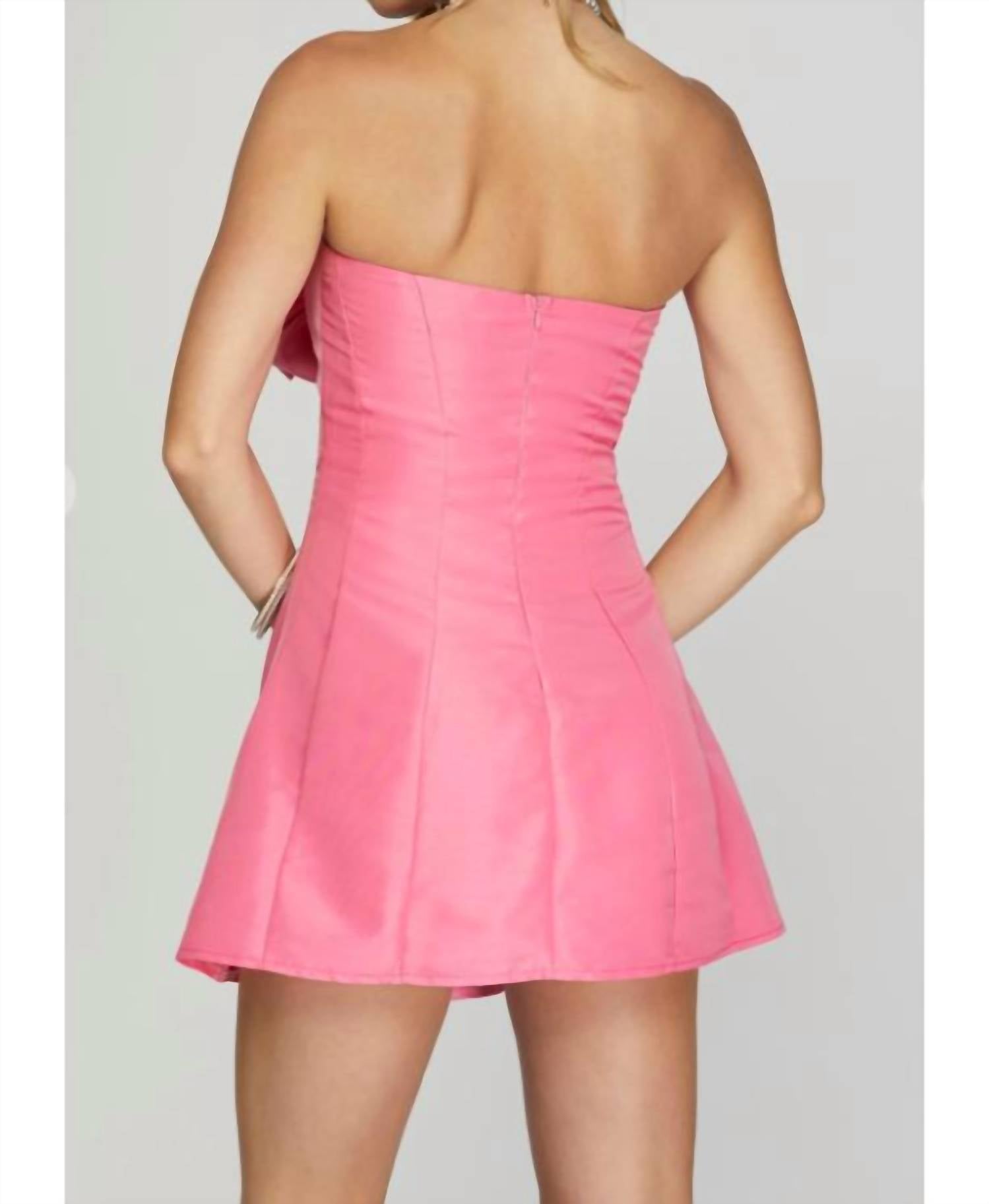 Cason Couture - The Everly Bow Front Mini Dress