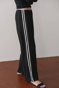 Donni. - Linen Crop Racer Pant