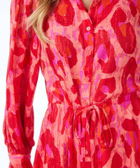 Esqualo - Floria Fancy Animal Print Long Dress