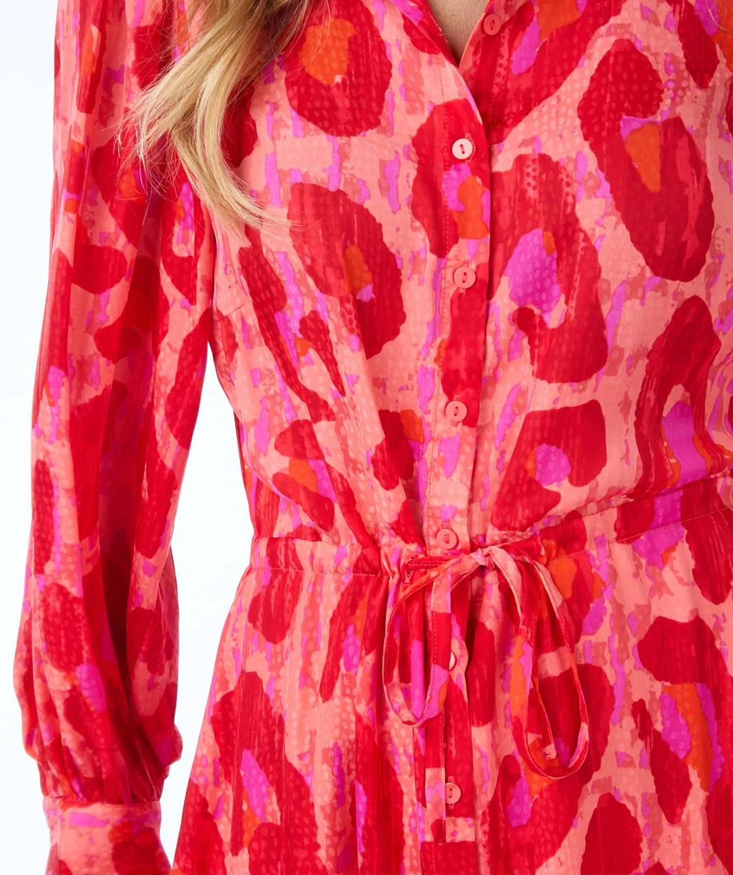 Esqualo - Floria Fancy Animal Print Long Dress